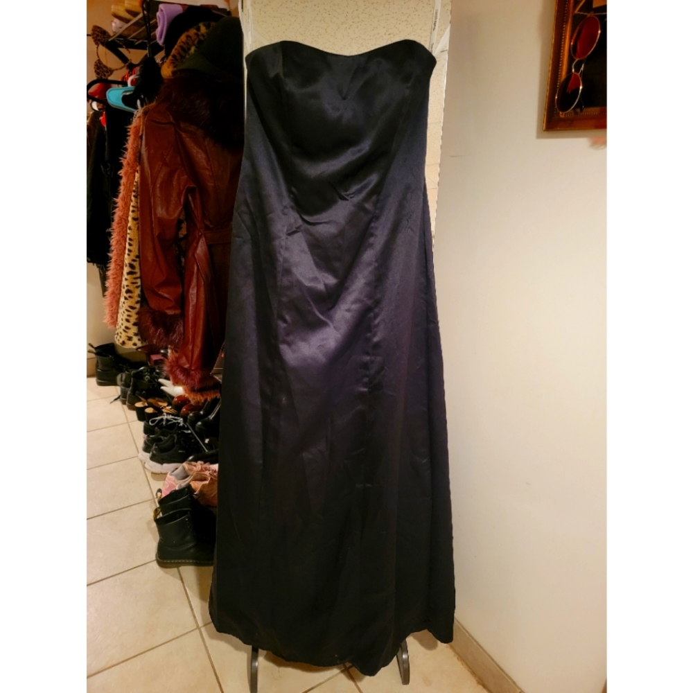 David's Bridal Long Black Gown